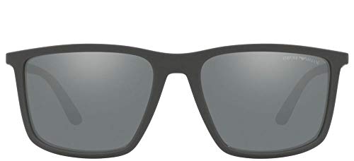 Emporio Armani Gafas de Sol EA 4161 Matte Grey/Grey 57/18/145 hombre