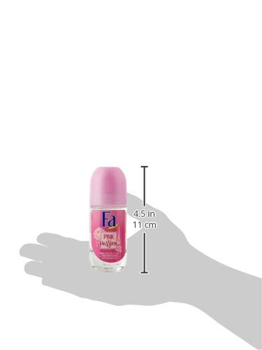 Fa - Desodorante Roll-On Pink Passion Anti-Transpirante Suave con la piel - 4 uds de 50 ml