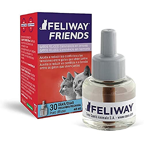 FELIWAY Friends - Anticonflictos para Gatos - Peleas, Persecuciones, Bufidos, Bloqueos - Recambio 48 ml