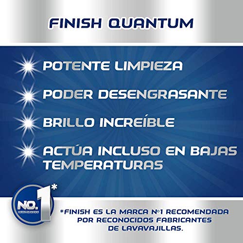 Finish Powerball Quantum Max - Pastillas para el lavavajillas - formato 54 unidades