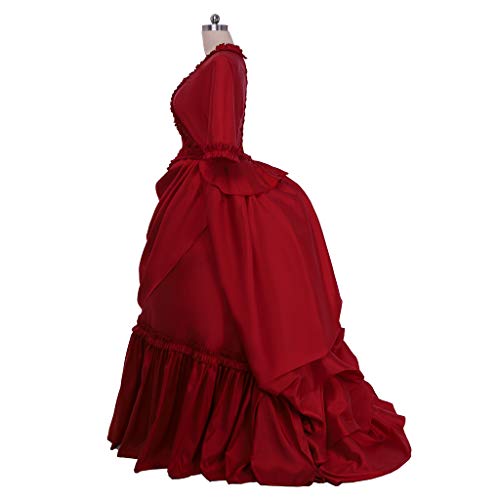 Fortunehouse Bram Stoker Drácula Cosplay Disfraz Mina Harker Vampiro Vestido Renacimiento Ball Vestidos