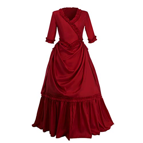 Fortunehouse Bram Stoker Drácula Cosplay Disfraz Mina Harker Vampiro Vestido Renacimiento Ball Vestidos