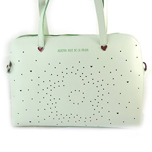 'french touch' bolsa 'Agatha Ruiz De La Prada'agua verde - corazones perforados.