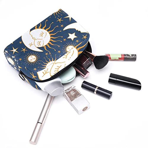 FURINKAZAN Sun Moon Kiss Bolsa de maquillaje de viaje para artículos de tocador Bolsa de hombres y mujeres