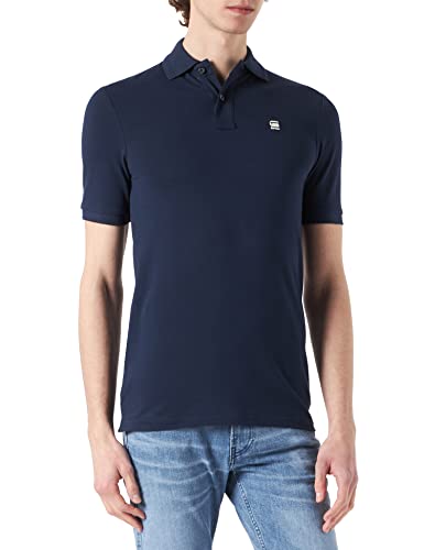 G-STAR RAW, hombres Polo Dunda, Azul (sartho blue 5864-6067), L