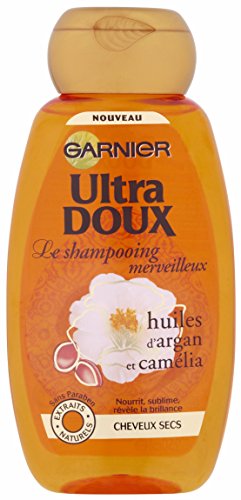 Garnier - Ultra Soft maravilloso aceite de argán y de la camelia - Champú Cabello Seco - juego de 4