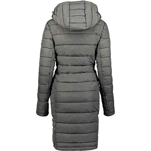 Geographical Norway AROMA LADY - Chaqueta Acolchada Para Mujer - Chaqueta Cálida De Invierno - Chaqueta De Manga Larga Con Capucha Acolchado Ligero ANTRACITA M