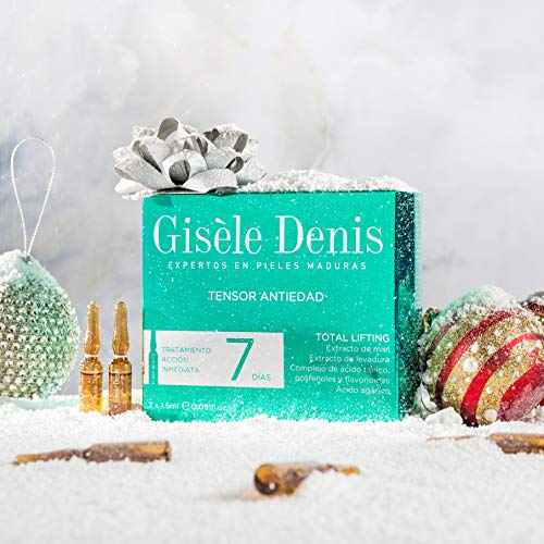 GISÈLE DENIS - Pack Ampollas Faciales Total Lifting, Antiedad, Efecto Tensor, Hidratantes, Cuidado Facial, 7 x 1´5 ml