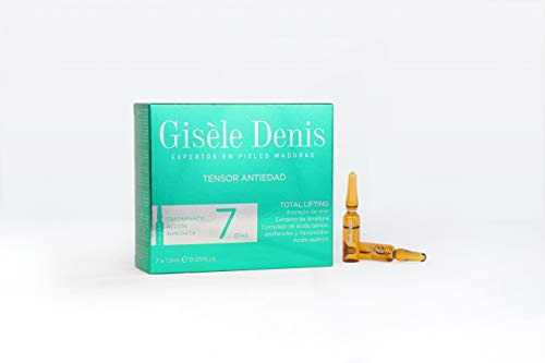 GISÈLE DENIS - Pack Ampollas Faciales Total Lifting, Antiedad, Efecto Tensor, Hidratantes, Cuidado Facial, 7 x 1´5 ml