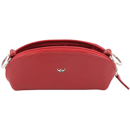 Golden Head Polo Zipped Key Case Red