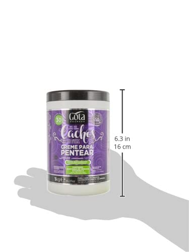 GOTA DOURADA Creme PENTEAR CACHOS VOLUMOSOS 1KG, Único, Estándar