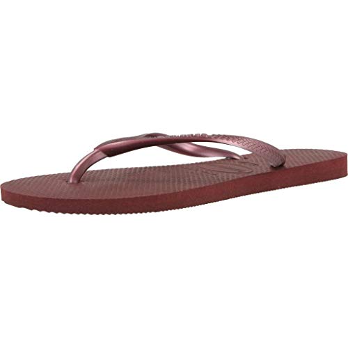 Havaianas Slim, Chanclas, para Mujer, Vino De Uva, 37/38 EU