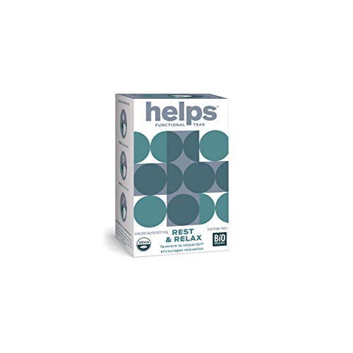 HELPS INFUSIONES - Infusión Relajante Con Melisa, Pasiflora Y Stevia. Te Relax Que Combate La Ansiedad Para Descansar Mejor. Helps Relax. Caja De 16 Bolsitas.