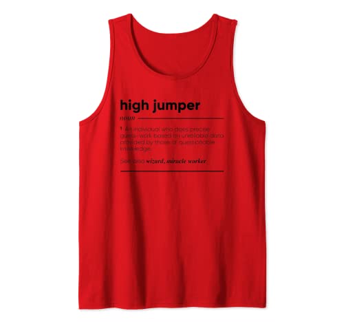 High Jumper Definición divertida Camiseta sin Mangas