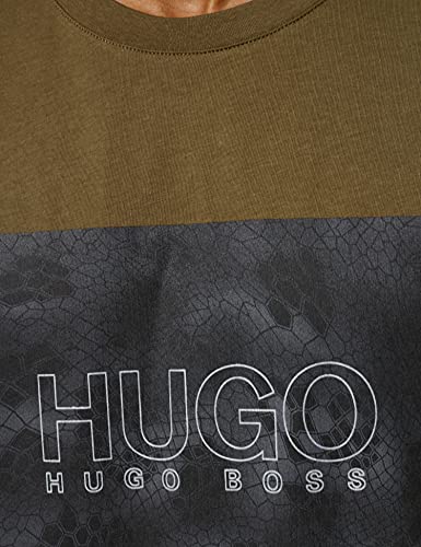 HUGO Dolive_U214 Camiseta, Dark Green 304, S para Hombre