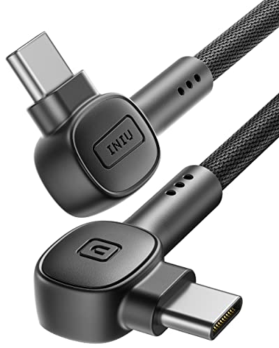 INIU Cable USB C, [100W, 2m+2m] 20V/5A PD QC4.0 carga rápida USB C a cable USB C, cargador de teléfono trenzado tipo C cable de datos para Samsung S20 Note 10 8 Xiaomi Huawei iPad Pro MacBook Air etc