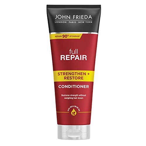 John Frieda Acondicionador Reparador Full Repair | Pelo Dañado Y Seco | Hidratante | Nutritivo | Solido, Banana, 250 Mililitro