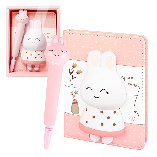 Joyhoop Diario Niña, Cuaderno a5 Diario Para Niña, Página para Colorear con Patrón de Dibujos Animados Diario Niña, Regalo Niña 5 6 7 8 9 10 11 Años, Material Escolar Kawaii Diario Secreto Niña.