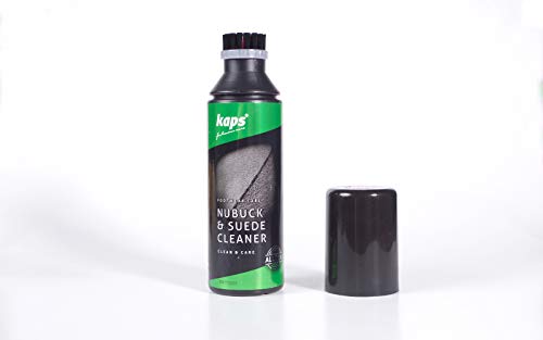 Kaps Limpiador para Botas de Nobuk y Ante con Tapón con Cepillo Aplicador, Limpiacalzado para Todos los Colores, 75 ml - 2.53 fl. oz.