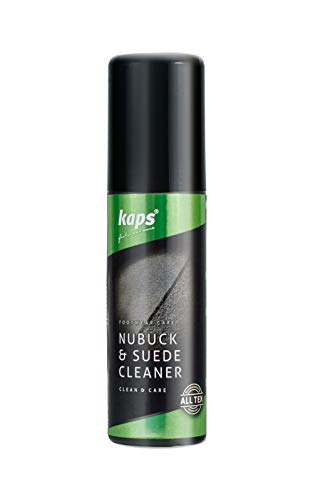 Kaps Limpiador para Botas de Nobuk y Ante con Tapón con Cepillo Aplicador, Limpiacalzado para Todos los Colores, 75 ml - 2.53 fl. oz.