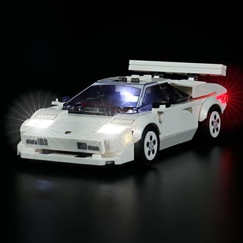 Kit de luces para Lego Lamborghini Countach 76908 (juego de Lego no está incluido) (clásico)