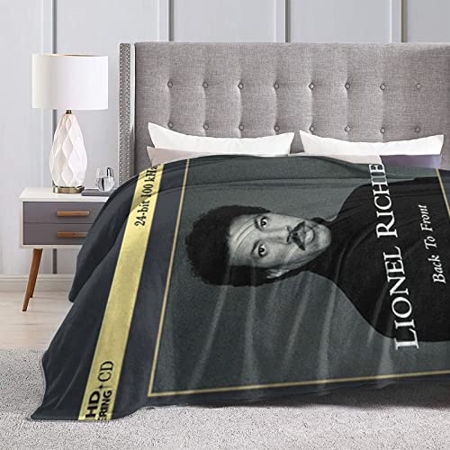 Lionel Richie - Manta para fans de música, manta de franela de forro polar, tamaño Queen, súper suave, acogedora, de lujo, ligera, cómoda para sofá, silla, 50 x 40 pulgadas