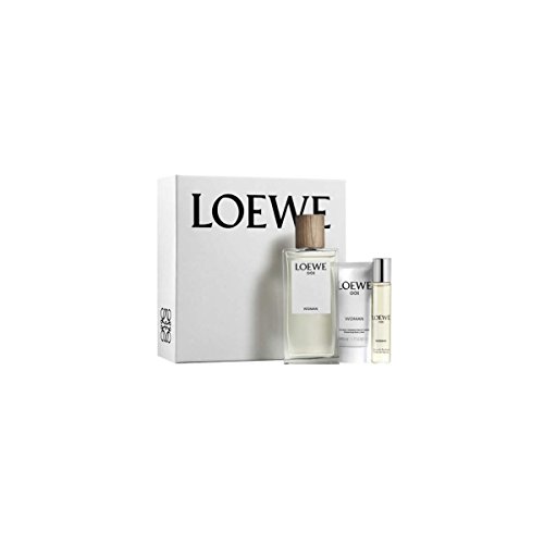 Loewe 001 woman eau parfum 100ml + leche corporal 50ml + eau parfum viaje, negro