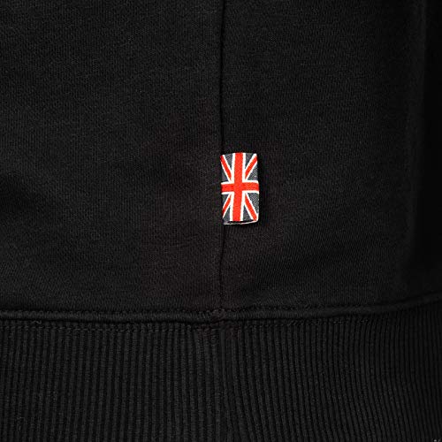 Lonsdale Sudadera para Hombre Longridge Negro M