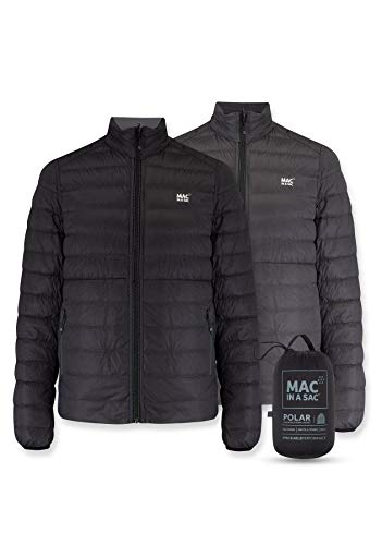 Mac in a Sac Polar-Daunenjacke Chaqueta de plumón, Hombre, Negro Intenso – Gris Oscuro, XX-Large