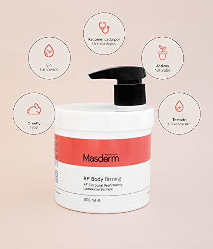 MASDERM | Gel - Crema Corporal Radiofrecuencia Reafirmante Hidratante 500 ml | Profesional | Mujer | Cavitación | Ultrasonidos | Luz LED