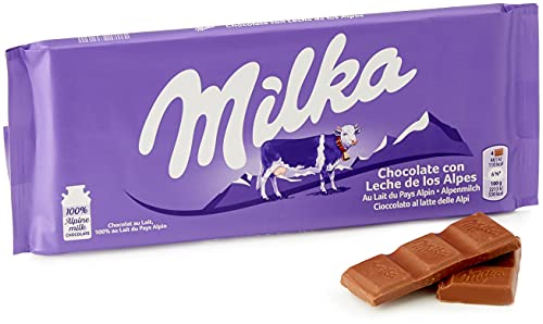 Milka -Tableta Personalizada de Chocolate con Leche, Disponibles 4 Diseños, Envío Aleatorio - 125 g