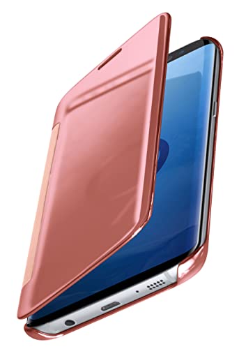 MoEx® Funda Protectora Fina Compatible con Samsung Galaxy S9 Plus | Cristal Tintado Transparente, Rose doré