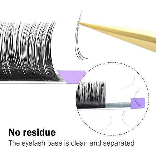 NAGARAKU Extensiones de Pestañas Individuales Volumen Lahses Pelo a Pelo Natural Blando Suave Negro Eyelash Extension Pestañas Postizas 16 Filas（Espesor 0.15mm Curva D Longitud Mixta 7-15mm）