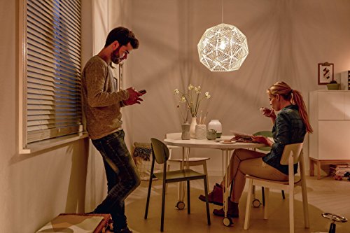 Philips Lighting Philips Smart Volume Mohair - Lámpara colgante, bombilla no incluida, no regulable, crea atractivos efectos de iluminación E27, 60 W, Blanco