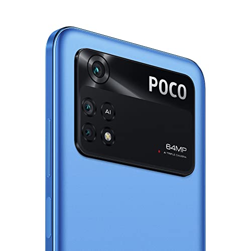 POCO M4 Pro Smartphone 6+128GB, Pantalla de 6.43 pulgadas 90Hz AMOLED DotDisplay, MediaTek Helio G96, Triple Cámara de 64MP, 5000mAh, Cool Blue, Versión ES