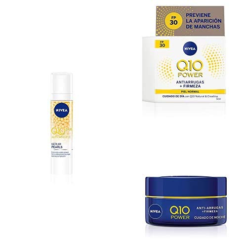 Q10 PLUS Antiarrugas Serum Pearls + Cuidado de día FP 30 + Cuidado de noche