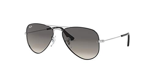 Ray-Ban 0RJ9506S Gafas de Sol, Silver On Top Black, 50 Unisex