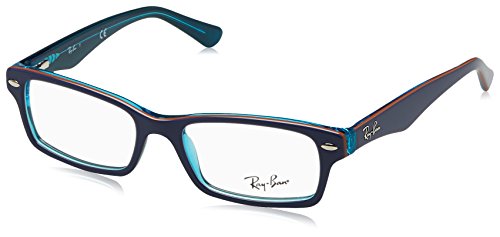 Ray-Ban 0Ry1530, Monturas de Gafas para Niños, Azul (Top Blue on Azure Transp), 48