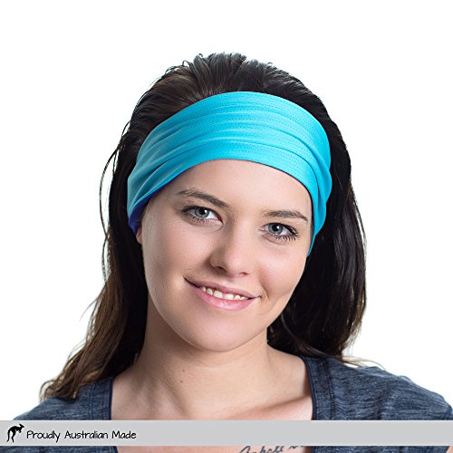 Red Dust Active Diadema Deportiva, Reversible – Absorbe la Humedad - Antideslizante – Banda elástica Absorbente - Ideal para Entrenamientos de Fitness