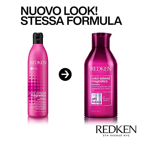 Redken | Champú Protector del Color Para Cabellos Coloreados, Color Extend Magnetics, 500ml