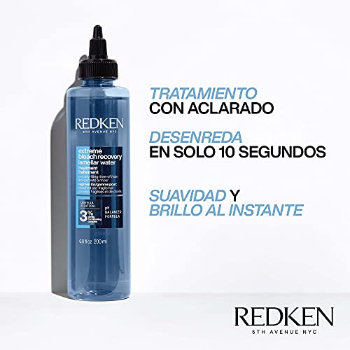 Redken | Tratamiento Lamelar desenredante con Aclarado para Fortalecer el Cabello Dañado, Extreme Bleach Recovery, 200 ml