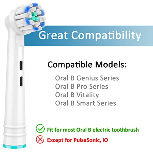 REDTRON recambios de los cabezales de cepillos, compatible con Oral B, paquete de 8 cabezales de cepillo de dientes eléctricos compatibles con Sensitive Clean-style2