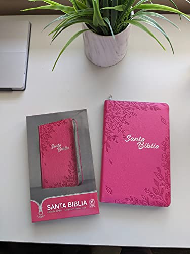 Santa Biblia NTV, Edición zíper, Flores rosa (SentiPiel)