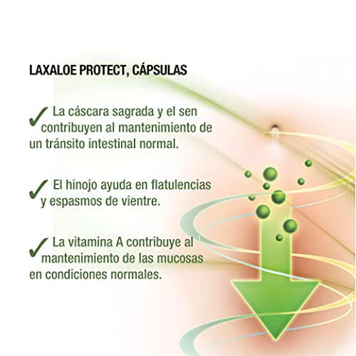 SANTIVERI – LaxAloe Protect / 60 cápsulas cáscara sagrada y sen, que ayudan a mantener la regularidad intestinal