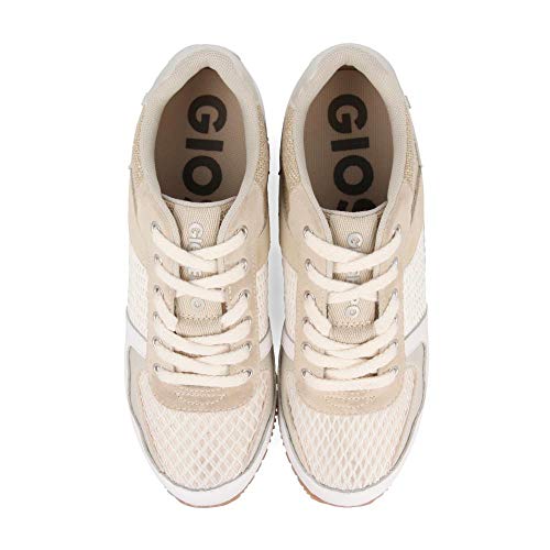 Sneakers Beige con cuña Interna para Mujer Bastogne