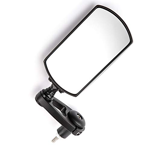 SOWBAY Accesorios de Motos Espejos de Aluminio de 7/8" 22mm Manillar Fit Calle sin Salida del Espejo retrovisor/for Triumph Triple/Ajuste for Guzzi MV/Ajuste for Agusta (Color : Black)