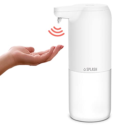 Splash Dispensador automático de jabón de 300 ml – sin contacto, de pie, dispensador de desinfectante automático de manos – apto para jabón, desinfectante de manos y gel de manos