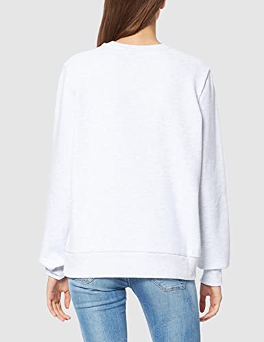 Superdry Script Style Col Crew Jersey, Ice Marl, M para Mujer