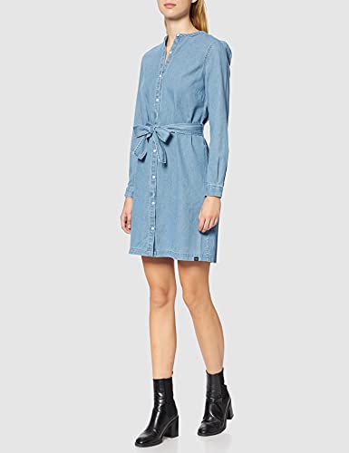 Superdry Studios Classic Shirt Dress Vestido Informal, Indigo Chambray, S para Mujer