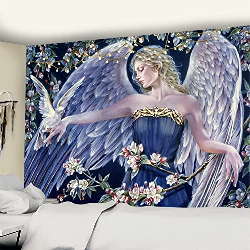 Tapiz de diablo y ángel para colgar en la pared mágico colorido bohemio para colgar en la pared manta colgante de tela A2 180x230cm